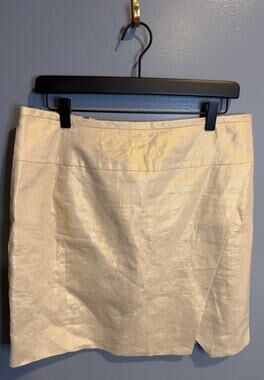 EUC J. Crew Women's Linen Mini Skirt - Size 10